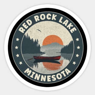 Red Rock Lake Minnesota Sunset Sticker